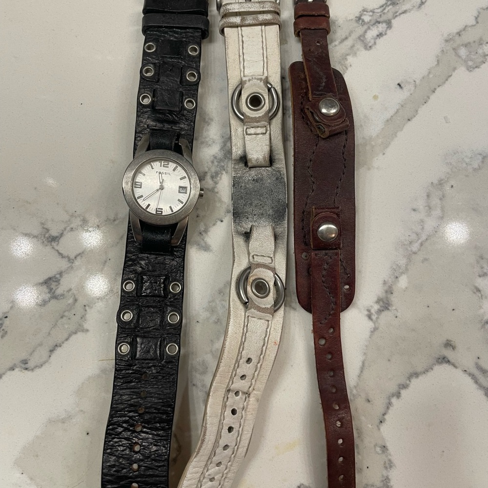 Women’s fossil watch, small face with interchangeable bands